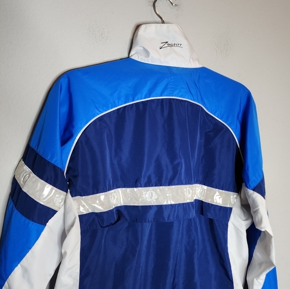 Pearl Izumi Zephrr packable blue cycling jacket. Size small. - Picture 13 of 16